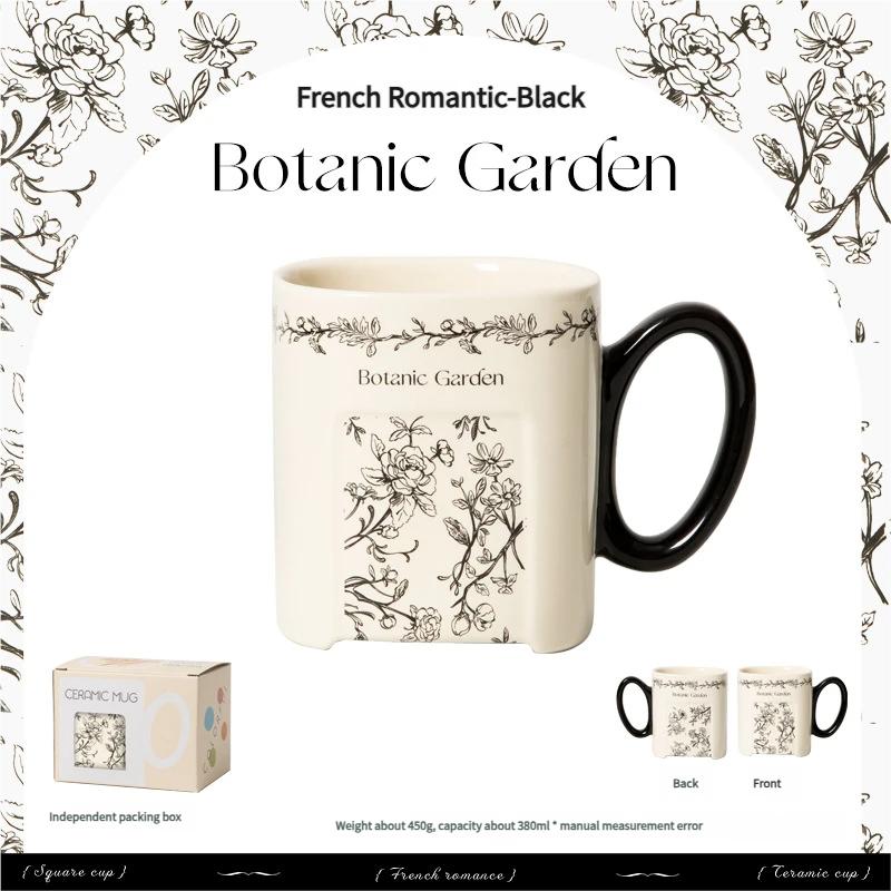 ดำ---ลายดอกไม้ฝรั่งเศส