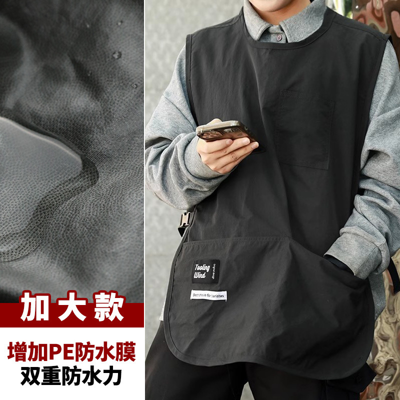 (Plus Size Waterproof) Black, suitable for heights 180-190cm