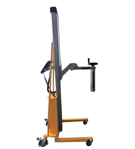 Hydraulic Roll Lifter Manual Self-Climbing Semi-Electric Stacker Portable Mini Hand Stacker Fabric Roll <strong>Loading</strong> <strong>Unloading</strong> Roll