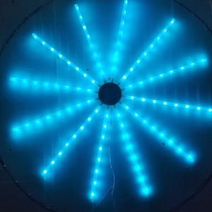 RGB Festoon Meteor ışık şeridi açık senfoni havai fişek işık noel tatil süslemeleri için LED müzik Sync ses kontrolü - Product Image 4