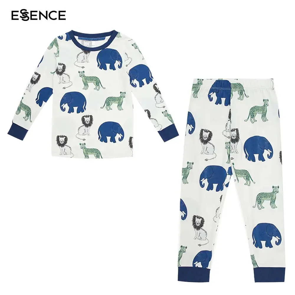 Vêtements pour tout-petits pyjama pour bébé combinaison imprimer pyjamas personnalisés dessin animé imprimé Animal bambou Viscsoe bébé barboteuses