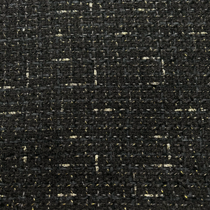 OEM <span class=keywords><strong>100</strong></span>% 涤纶黑白编织花呢面料批发金属格子格子涤纶冬季西装外套