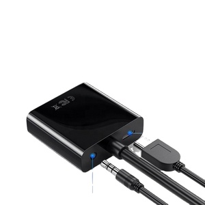 Factory HD MI to <strong>VGA</strong> Converter Adapter with Audio Power Supply HDTV to <strong>VGA</strong> TV Projector Set-top Box Connection Cable - Product Image 4