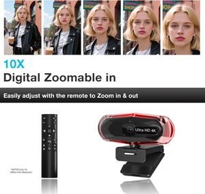Syong 4k tự động lấy nét trực tuyến Webcam UHD Máy tính để bàn máy tính xách tay máy tính Webcam 30fps CMOS cảm biến hình ảnh Microphone USB Zoom cho Skype Youtube - Product Image 4