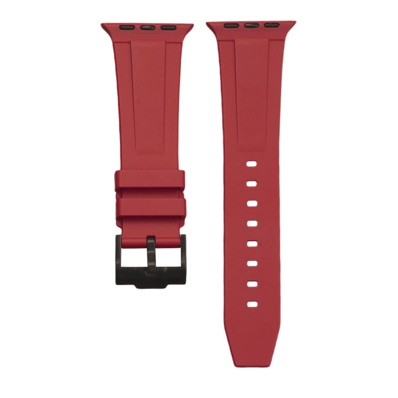 Rouge foncé + boucle noire