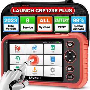 CRP129EPLUSフル機能基本診断ツールを起動します。8つのリセットを備えたOBD2スキャナーカーコードリーダースキャンツール - Product Image 1