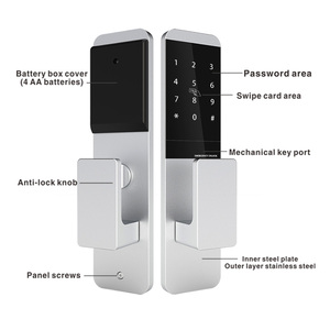 Cardoria safety TT LOCK中国サプライヤーデジタル電気ワイヤレススマートWifiドアロックアルミニウム木製ドアロック