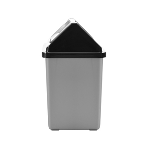 Cubo de basura doméstico de 10l con tapa, cubo de basura rectangular, cubo de basura de plástico - Product Image 4