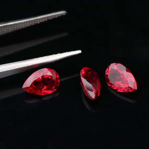Lab Grown Gemstone <strong>Ruby</strong> High Quality Pear Cut Synthetic <strong>Ruby</strong> Stone Indian Red <strong>Ruby</strong> - Product Image 6
