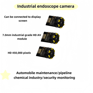 Fabrika satış 7.0mm AV endoskop modülü 450,000 piksel endüstriyel kamera görsel klima boru hattı Lens kamera modülleri - Product Image 2