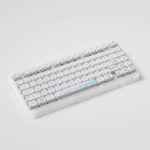 AKKOTOP75B Yugui Dog Mechanical <strong>Keyboard</strong> PBT Keycaps Three-mode Hot-swappable Light Guide Columns Cute Cartoon Official Version - Product Image 6