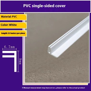 Özel PVC plastik salma H kodu gömülü kenar şerit ark yumuşak Film tavan LED ışık düz kod - Product Image 3