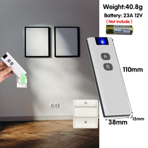 Wireless <strong>Remote</strong> Control 433Mhz <strong>Universal</strong> <strong>Remote</strong> Control Key 2 Buttons Learning <strong>Code</strong> for Home Appliances
