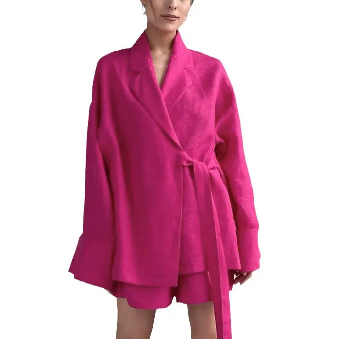 Custom Women Factory Custom Shorts Slip Falda, Loungewear Satén Diseños personalizados Pijamas de 5 piezas/