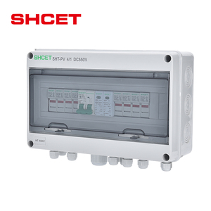 メーカーSHCET 4 in 1 out 4 input 2 out 1000VDC HA IP65プラスチック防水配電ソーラーDCpvコンバイナーボックス4ストリング - Product Image 3