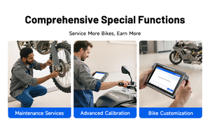 Диагностический сканер TOPDON UltraDiag Moto для 80 мотоциклетных марок, комплексные функции обслуживания, полная диагностика двигателя. - Product Image 4