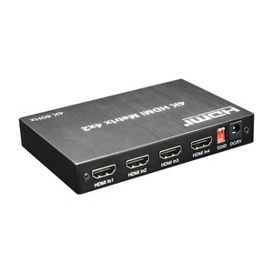 4K 60Hz HDMI Matrix Switch <strong>4</strong> in 2 out Audio <strong>Output</strong> HDMI Matrix 4x2 with EDID - Product Image 2