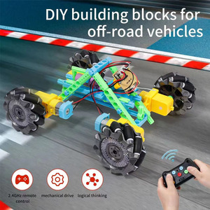 STEM玩具DIYアセンブリリモコン車RC四輪駆動リモートコントロール車両ビルディングブロックレーシングモデル子供用 - Product Image 3