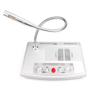 Sistema de intercomunicación de altavoz de ventana de intercomunicación de doble vía para banco de hospital con vidrio antirrobo Retekess TW101 - Product Image 1
