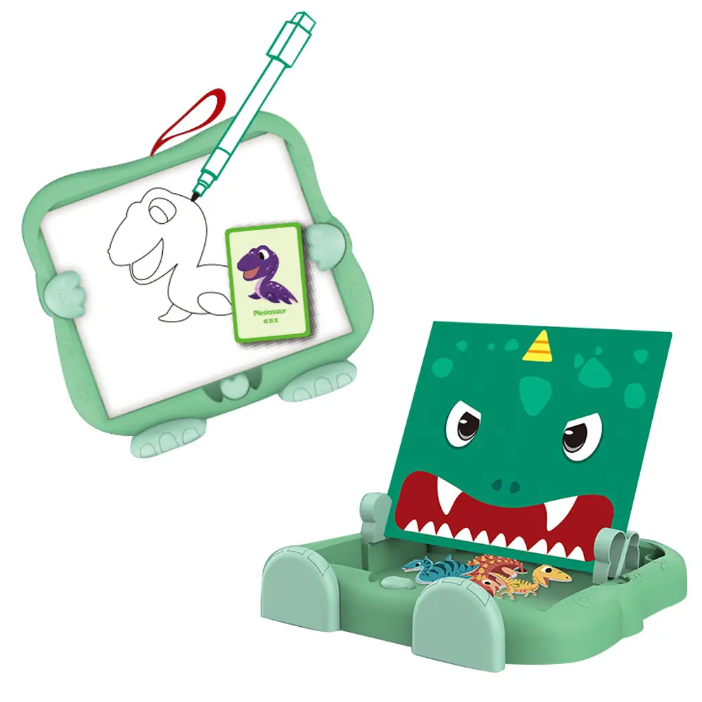 KUNYANG игрушка Монтессори развивающие игрушки Магнитный динозавр пазл детская магнитная доска для рисования для детей