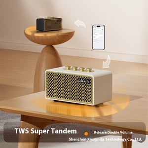 OEM şarj edilebilir Retro tarzı ev için Bluetooth hoparlör kablosuz masaüstü ses bilgisayar ve Laptop için TF uzaktan kumanda destekler - Product Image 2