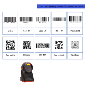 JINGXIN Supermercado Cajero 1D 2D Plataforma de escaneo de código Omni Escáner de código QR