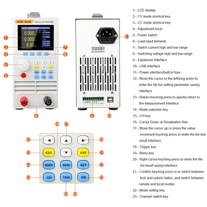 VICTOR 3824M Dual channel programmabile dc potenza di carico elettronico 400W tensione di inserimento 0-150V corrente di inserimento 0-40A - Product Image 4
