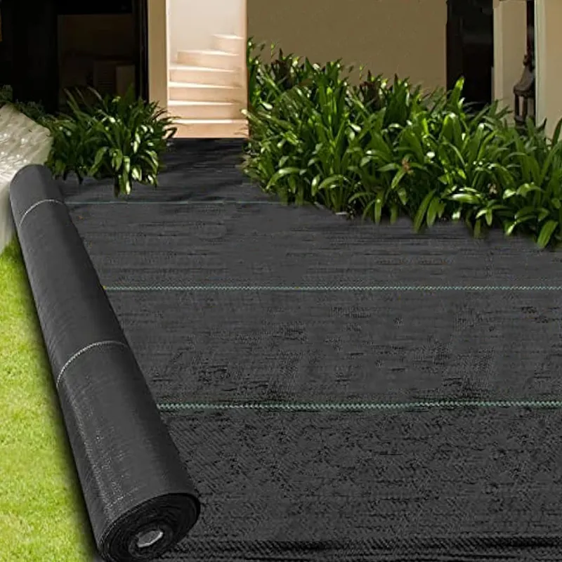 Kain hitam pertanian PP kain tenun anti-rumput geostil digunakan dalam pertanian digunakan dalam pertanian