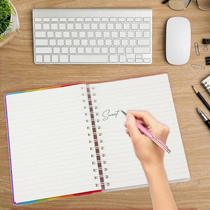 AMZ Hot multifunzionale Pop Bubble Notebook Push Fidget spirale Note Pad sollievo ansia Squeeze libro di scrittura permettono di attaccare le penne - Product Image 4