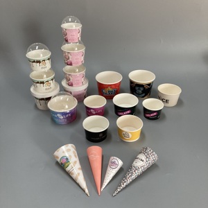 冰淇淋纸碗一次性酸奶盒商用冰淇淋油炸酸奶小杯