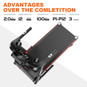 CIAPO S1-<strong>D</strong> Gym Exercise Equipment Manual Incline Compact Folding <strong>Running</strong> Machine Home Treadmill