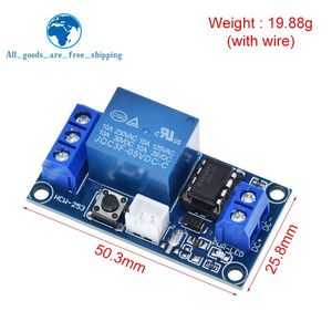 5V 12V Bistabiler Schalter mit einem Knopf Bistabiles Relais modul Auto-Modifikation schalter Ein-Knopf-Start-Stopp-Selbstkontrolle für Arduino - Product Image 2