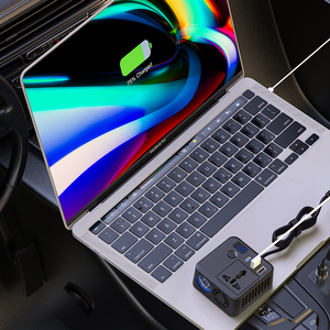 200瓦汽车交流电源逆变器Dc 12v至220V车载转换器usb-c Pd Usb Qc3.0快速充电端口汽车充电器适配器 - Product Image 6