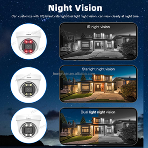 Hongnaer 4MP One Way Audio HD Smart Outdoor POE Wireless Dome <strong>IP</strong> <strong>Camera</strong> Surveil Network Video Recorder CCTV POE Security <strong>Camera</strong> - Product Image 5