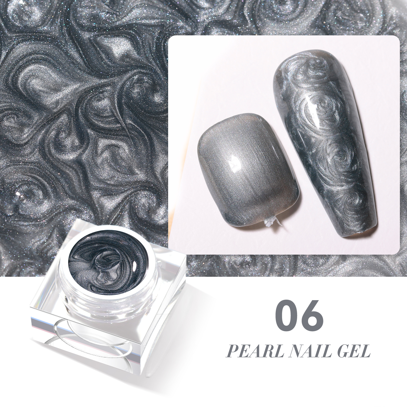 #06 Gel de uñas perlado