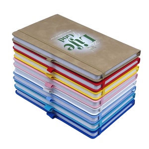 Benutzer definiertes <span class=keywords><strong>A5</strong></span>-Notizbuch mit Stift halter mit elastischem Riemen Umwelt freundliches PU-Leder Bulk <span class=keywords><strong>Custom</strong></span> Printed Logo Diary Notepad Note Book