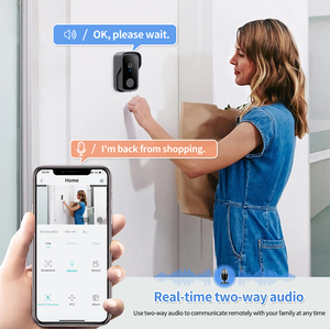 Campanello intelligente di lusso con visione corretta Wireless bidirezionale Audio multifunzione supporto per caricabatterie magnetico elettronica di consumo - Product Image 4