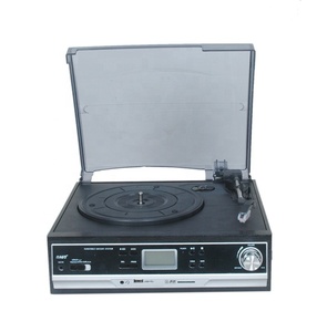 Giradischi in vinile, custodia portatile per giradischi a 3 velocità, 2 altoparlanti integrati uscita di linea RCA cuffie AUX - Product Image 5