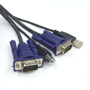 用于KVM交换机的1.5m USB KVM电缆USB和VGA至usb-b和VGA - Product Image 4