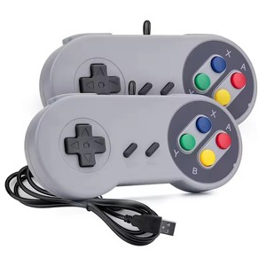 Gamepad con cable USB para Nintendo SNES Joypad Controller Joystick Handle Gaming Controller para Windows PC MAC Computer