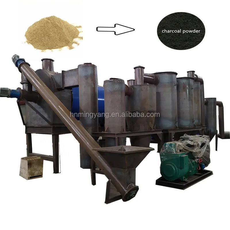Mingyang 코코넛 쉘 숯 만드는 기계 가격 톱밥 탄화 가마 공장