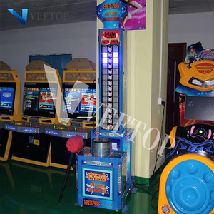Fabrika toptan sikke işletilen çekiç Arcade boks spor oyun makinesi yetişkin büyük yumruk boks oyun makinesi satılık - Product Image 4
