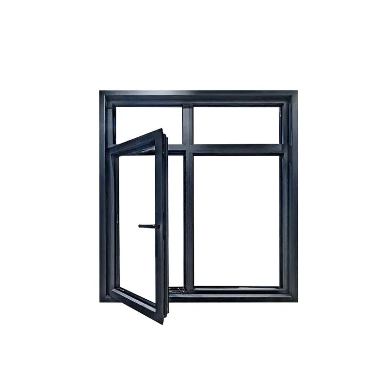 Standard powder coating aluminum seamless welding casement window sizes