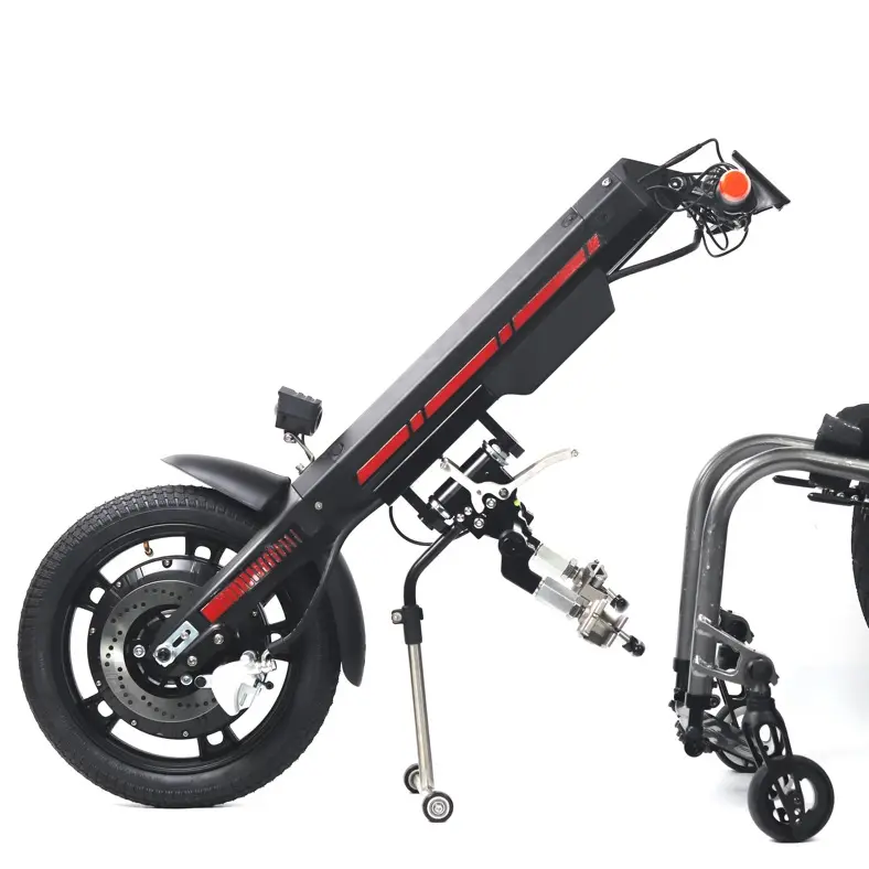 2024 ultimo accessorio handbike sedia a rotelle 16 pollici 800w potenti scooter sportivi per disabili adulti e portatori di handicap