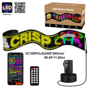 32x256 negozi di controllo delle APP programmabili Digital Signage 280x1920mm per l'industria esterna primo pannello a matrice a Led per la pubblicità - Product Image 3