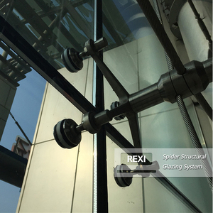 Schnelle Installation Raum Aluminium Profil Glas Einheitliche Aluminium Glas Vorhang fassade Spider System Vorhang fassade System - Product Image 3