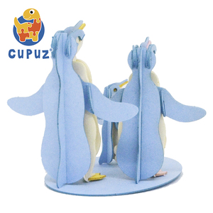 2025 New 3D Penguin Puzzle DIY Brid Life Paper Cardboard Model Brain Teaser Puzzle | Educational STEM <strong>Toy</strong> Build by Yourself - Product Image 5