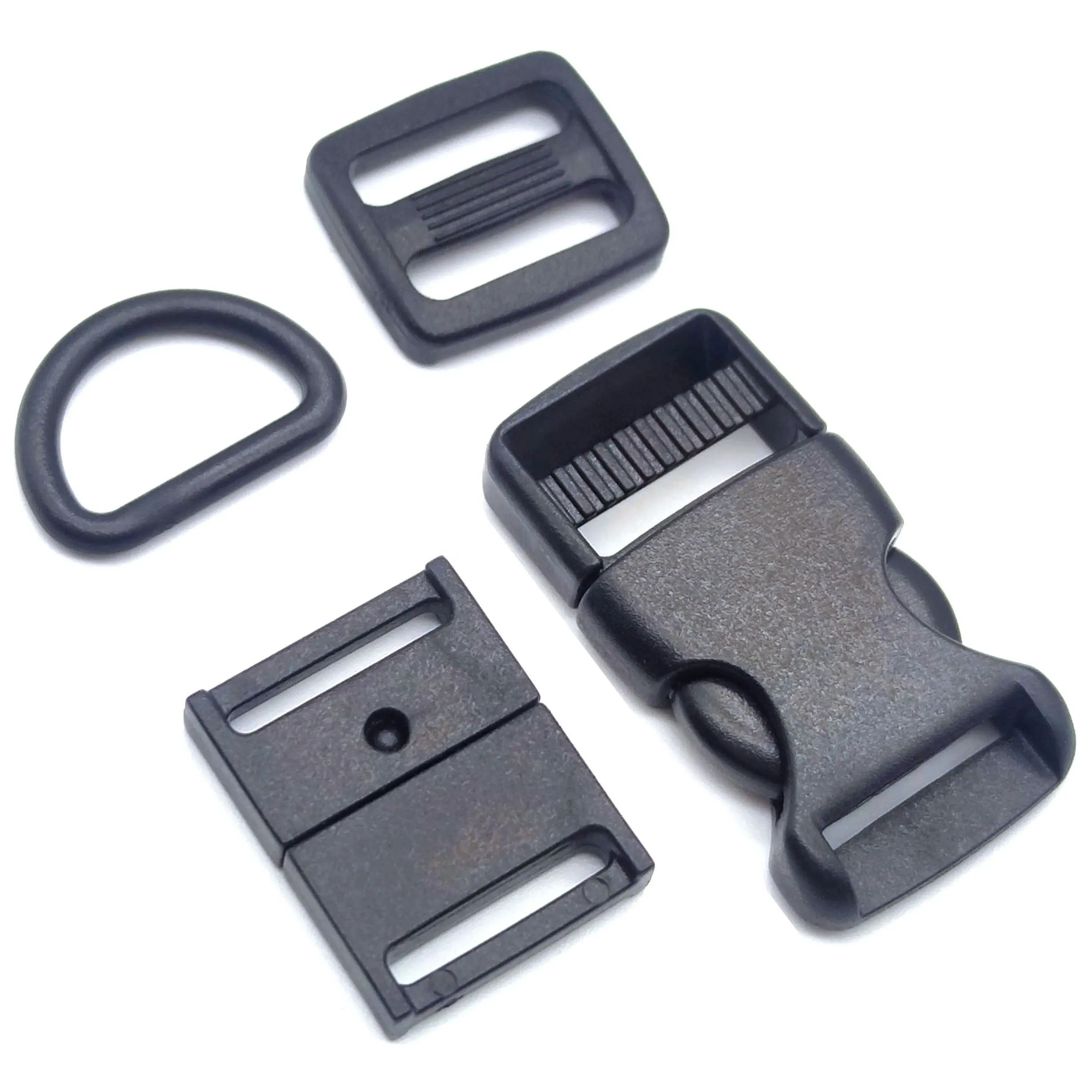 16mm Plastic Side Quick Release Buckle Backpack Buckles Plastic D ring Adjust Buckles For Straps