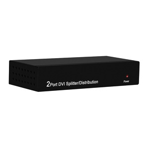 PINWEI 1080P 2 puertos DVI Splitter 1X2 1 en 2 salidas DVI Distribución Splitter Soporte 1,65 GHz