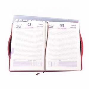 2023 Leder Tagebuch Notizbuch personal izzabili Büro Notizblock Notizbuch mit Taschen rechner und Stift - Product Image 6